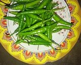 हरी मिर्च इंस्टेंट आचार (hari mirch instant achar recipe in Hindi) रेसिपी चरण 1 फोटो