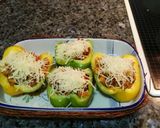 Foto del paso 8 de la receta Pimientos al gratén rellenos de cerdo especiado