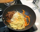 A picture of step 3 of Hot and Sour Soup.