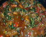 A picture of step 8 of Alkubus with vegetable soup.