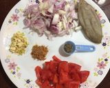 A picture of step 2 of Green Peas Curry.