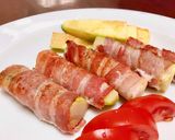 Hình bước làm 4 của món 🥓 Bacon Xông Khói Cuộn Bí Ngòi