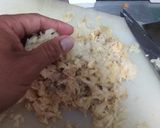 Foto del paso 8 de la receta: Torta de pescado seco, con espinacas, acelgas y dados de yuca