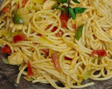 A picture of step 4 of Chicken spaghetti ❤❤❤.
