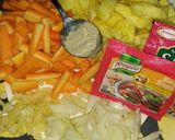 Foto langkah ke 2 dari resep Cakalang Asam Manis Pedas (Extra Bumbu).