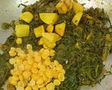 A picture of step 3 of Chola Shaker Ghonto Bengali Style.