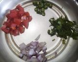 A picture of step 1 of Boiled Egg Omelette.