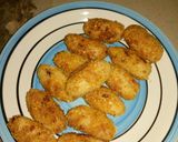 A picture of step 4 of Yam balls.