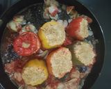 A picture of step 10 of Stuffed Capsicum.