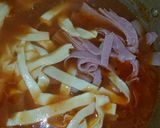 Foto del paso 6 de la receta: Fideos caseros de espinaca con salsa rosa