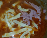 Foto del paso 6 de la receta: Fideos caseros de espinaca con salsa rosa