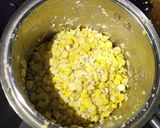 A picture of step 2 of Chana Dal Palak Vada.