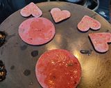 A picture of step 3 of Beetroot chapati with beetroot dip.