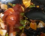 A picture of step 4 of Chilli paneer.