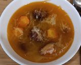 Savanyú káposztás bableves recept fázis 5 fotója