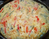Foto del paso 6 de la receta: Tortilla de calabacín y pimiento rojo