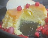 A picture of step 5 of Eggless steam caramel custard.