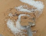 A picture of step 3 of Aate ka halwa.