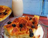 Foto langkah ke 7 dari resep Banana Bread Pudding With Vanilla Sauce..