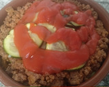 Foto del paso 5 de la receta: Pastel / lasaña de calabacín con carne picada