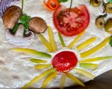 A picture of step 3 of Garden Focaccia, Bread Art.