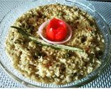 A picture of step 6 of Peas masala khichdi.