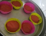A picture of step 10 of Red velvet dhokla.