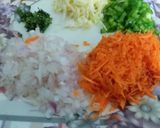 A picture of step 2 of Chinese fusion kababs platter.