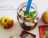 Hình bước làm 5 của món Đào ngâm và Trà đào homemade thần thánh xua tan cơn nóng