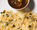 A picture of step 9 of Chilli Mushroom With Fried Rice.