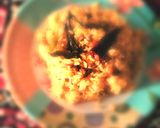 A picture of step 3 of Tamarind rice /pulihora.