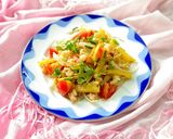 Hình bước làm 6 của món Tôm Xào Khoai Tây
