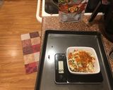 A picture of step 9 of Egg white scramble with crab meat and crispy red pepper.