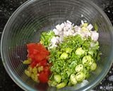 A picture of step 1 of High Protein Sattu & veggies Uttapam.