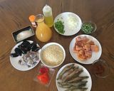 Foto del paso 1 de la receta Paella de pollo y marisco