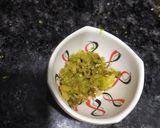 A picture of step 3 of Gujarati stuffed Lilva kachori.