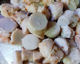 A picture of step 2 of Masala Taro (Arvi Sabji).