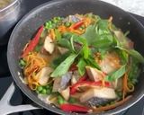 A picture of step 2 of Stir Fired Green Curry Angel Fish With Tagliatelle.
