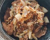 A picture of step 5 of Beef Yakiniku.