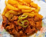 Csülök pörkölt füstölt oldalassal csípősen recept fázis 4 fotója