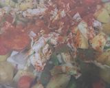A picture of step 2 of Mix veggies.