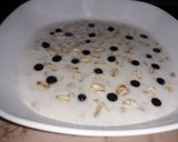 صورة لخطوة 1 من وصفة الحليب بالشوفان 😋💖