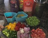 A picture of step 1 of Chicken Manchurian.