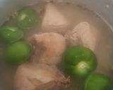 A picture of step 1 of Enchiladas Suizas.