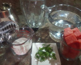 Foto del paso 1 de la receta: Agua fresca de sandía con menta (yerbabuena)