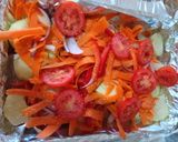 Foto del paso 3 de la receta: Lomito de Atún con vegetales #riquísimo #rápido #saludable #horno 🐟🥕🌶🧅🧄🍅