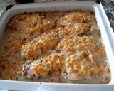 Sajtos-tejszínes kukoricás csirkemell héjában sült krumplival recept fázis 3 fotója