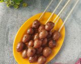 Foto langkah ke 5 dari resep Sate Telur Puyuh Bumbu Bacem.