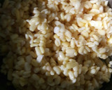 A picture of step 1 of Moong Dal Halwa.