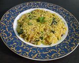 A picture of step 5 of Methi pulao.